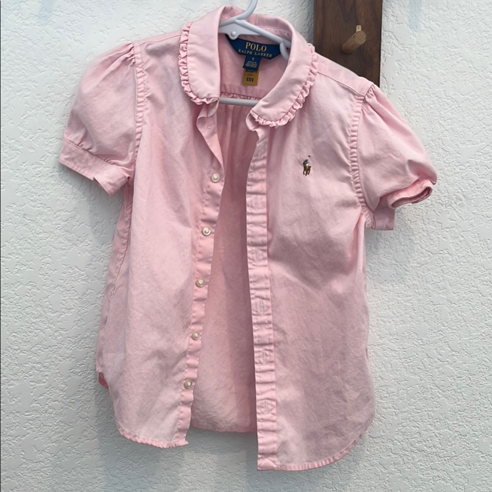 Polo by Ralph Lauren Pink Oxford Shirt